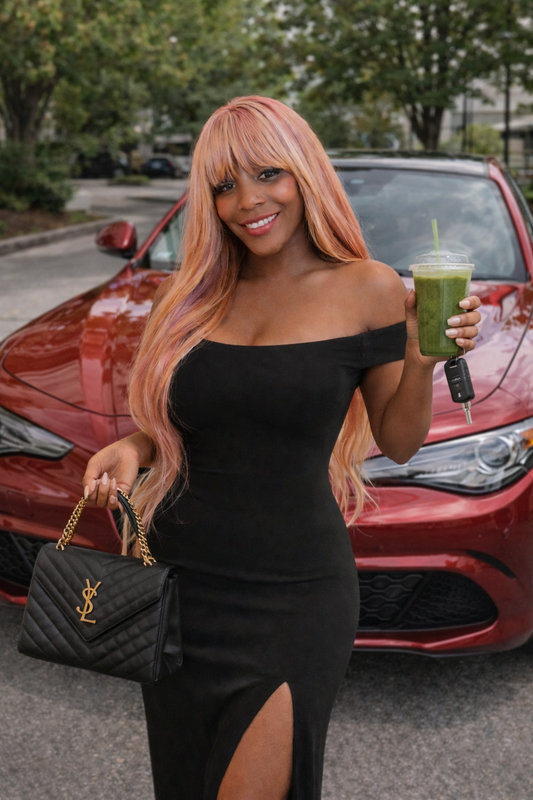 Off-the-Shoulder High-Slit Bodycon Maxi Dress — After Hours Edition